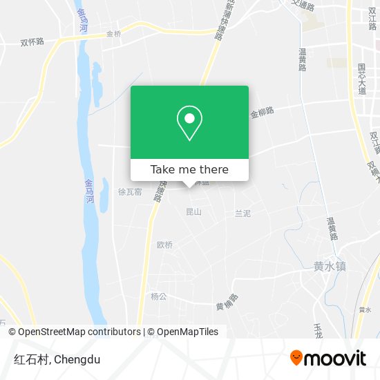 红石村 map