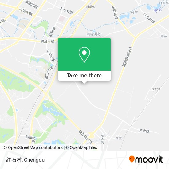 红石村 map