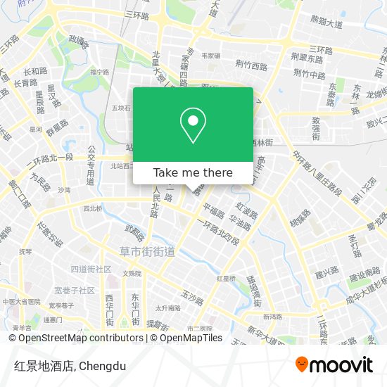 红景地酒店 map