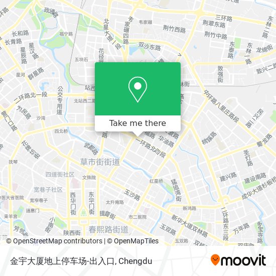 金宇大厦地上停车场-出入口 map