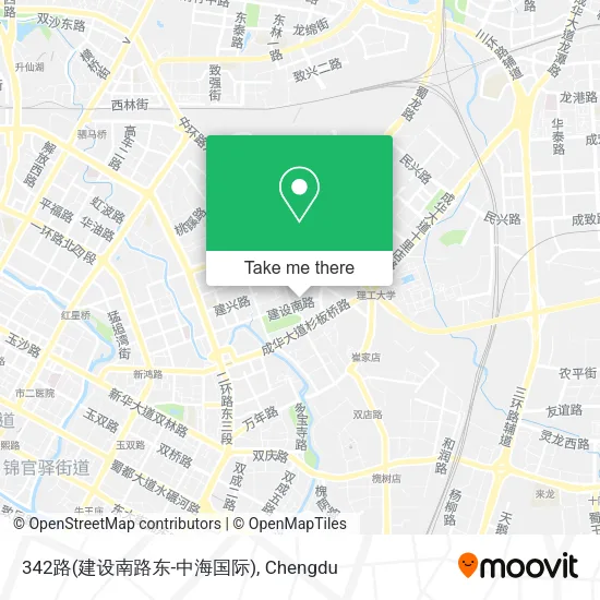 342路(建设南路东-中海国际) map