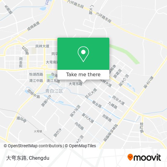 大弯东路 map