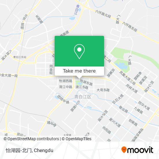 怡湖园-北门 map