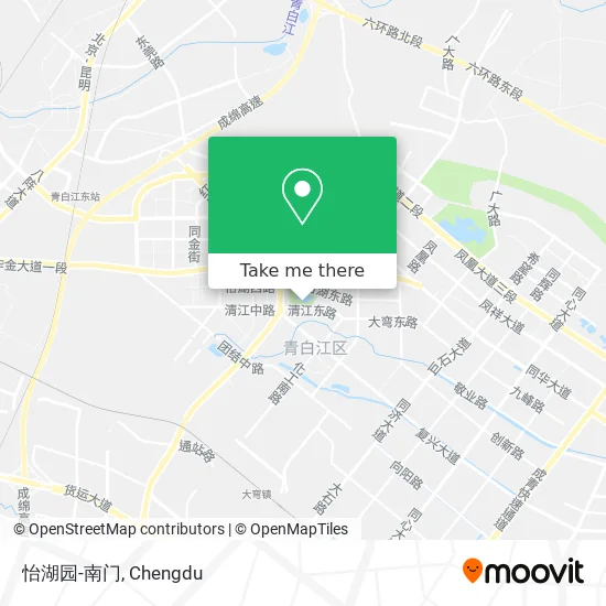 怡湖园-南门 map