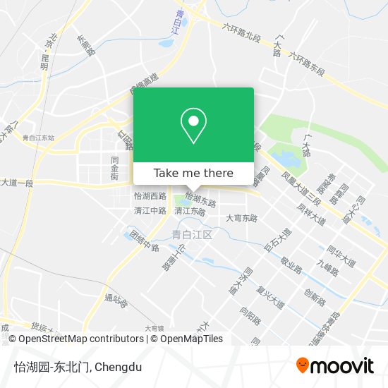 怡湖园-东北门 map