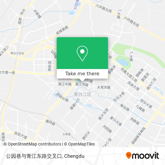公园巷与青江东路交叉口 map