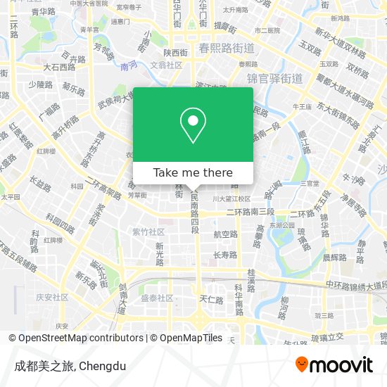 成都美之旅 map