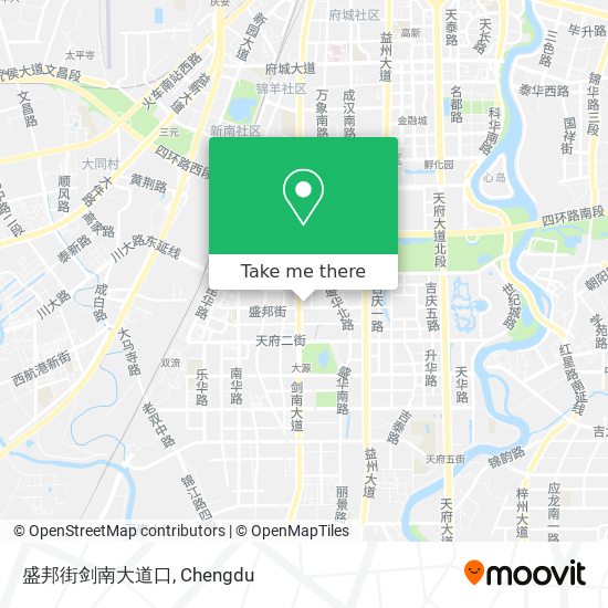 盛邦街剑南大道口 map