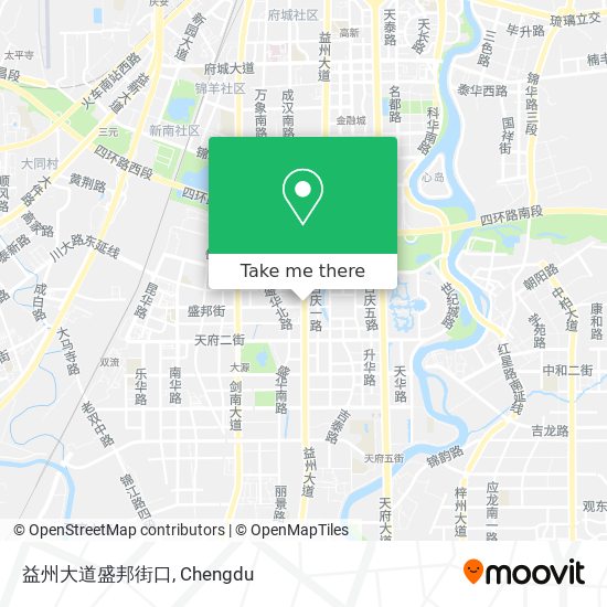 益州大道盛邦街口 map