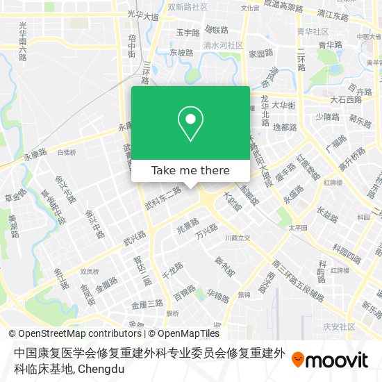 中国康复医学会修复重建外科专业委员会修复重建外科临床基地 map