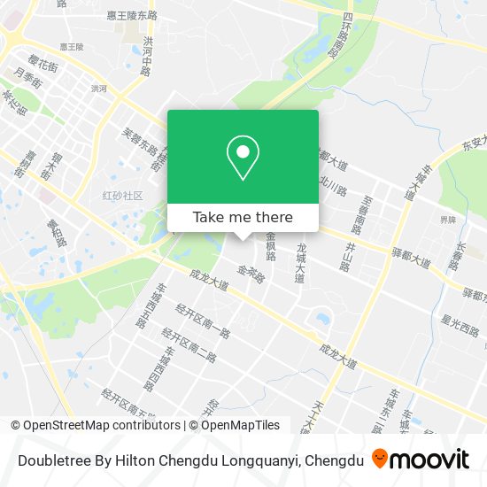 Doubletree By Hilton Chengdu Longquanyi map