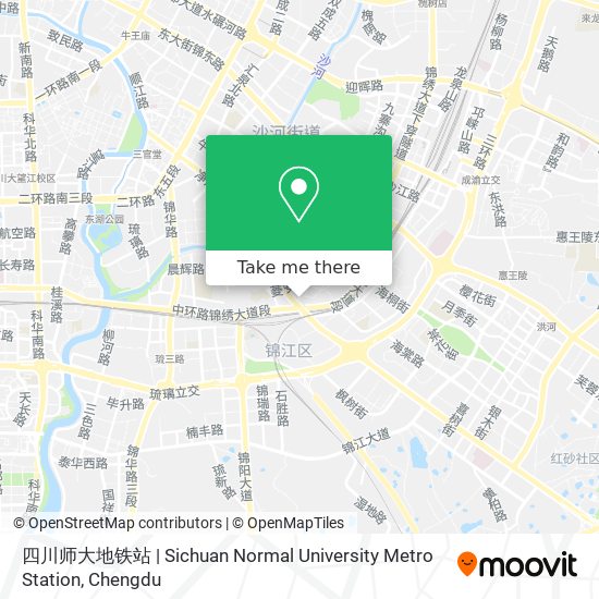 四川师大地铁站 | Sichuan Normal University Metro Station map