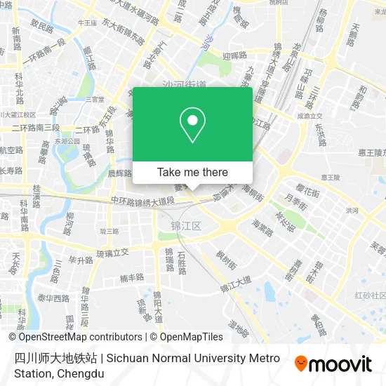 四川师大地铁站 | Sichuan Normal University Metro Station map