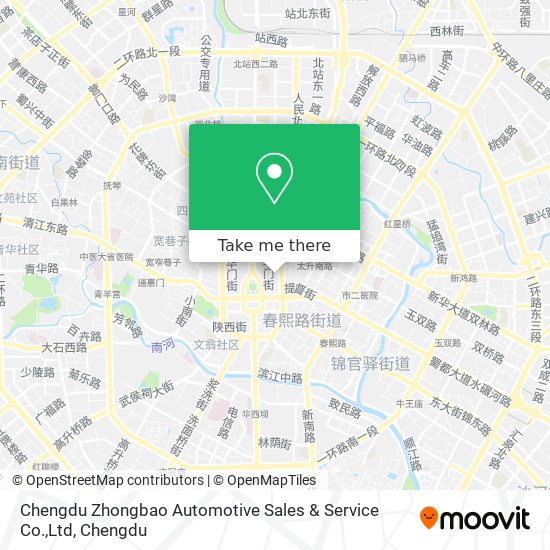 Chengdu Zhongbao Automotive Sales & Service Co.,Ltd map