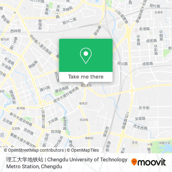 理工大学地铁站 | Chengdu University of Technology Metro Station map