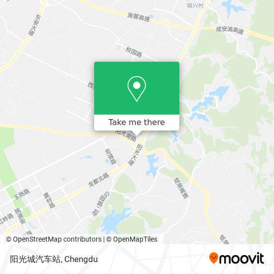 阳光城汽车站 map