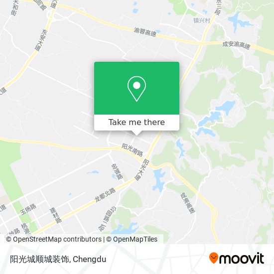 阳光城顺城装饰 map