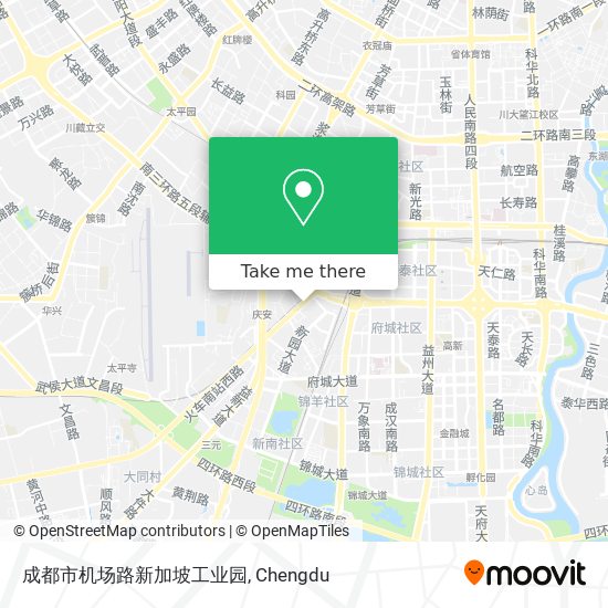 成都市机场路新加坡工业园 map