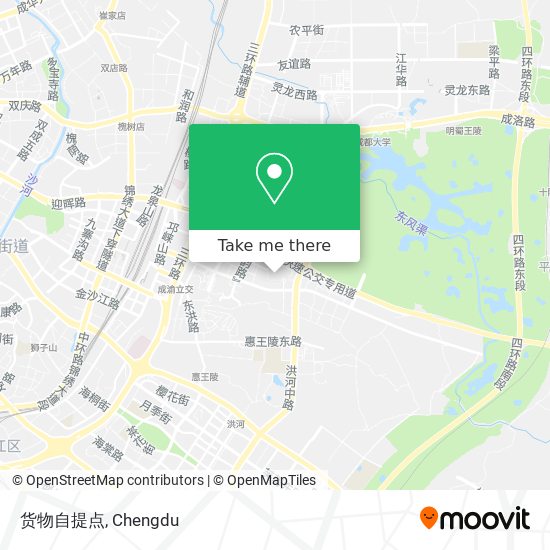 货物自提点 map