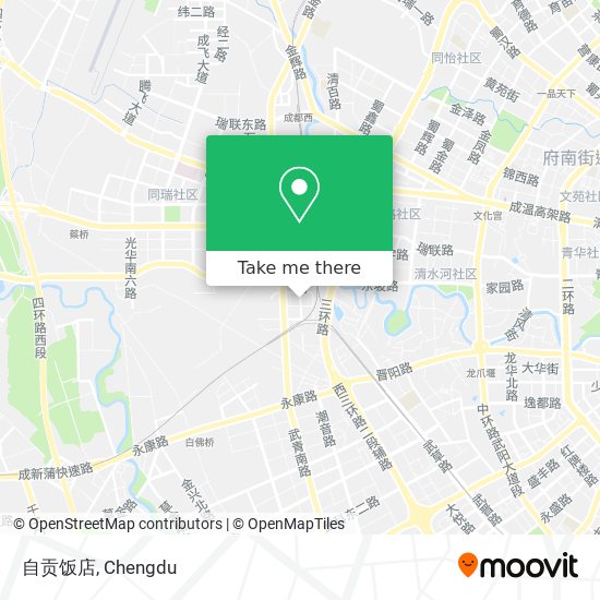 自贡饭店 map