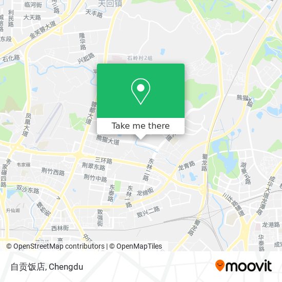 自贡饭店 map