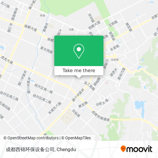 成都西锦环保设备公司 map
