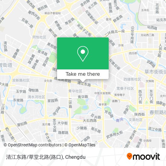 清江东路/草堂北路(路口) map