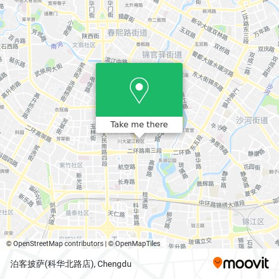 泊客披萨(科华北路店) map