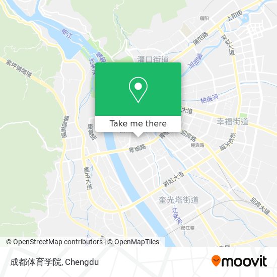 成都体育学院 map