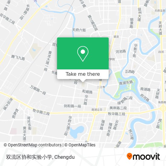 双流区协和实验小学 map