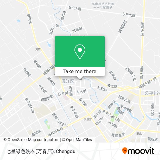 七星绿色洗衣(万春店) map