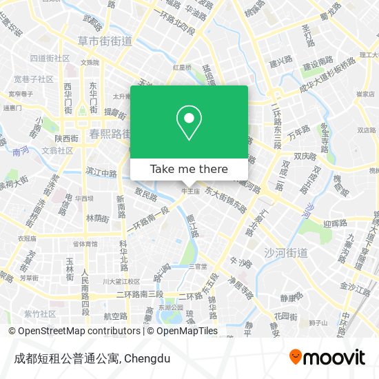 成都短租公普通公寓 map