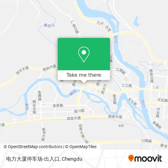 电力大厦停车场-出入口 map