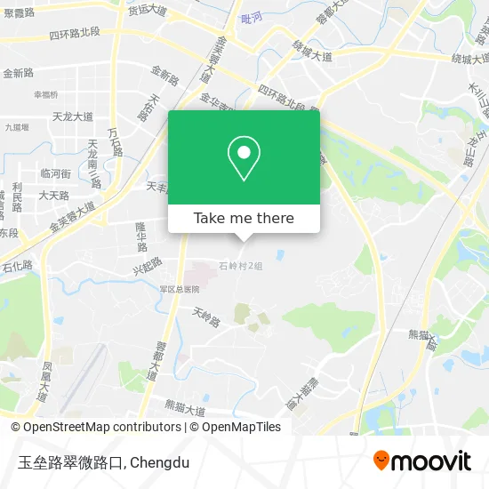 玉垒路翠微路口 map