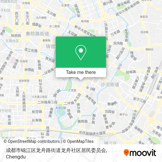 成都市锦江区龙舟路街道龙舟社区居民委员会 map