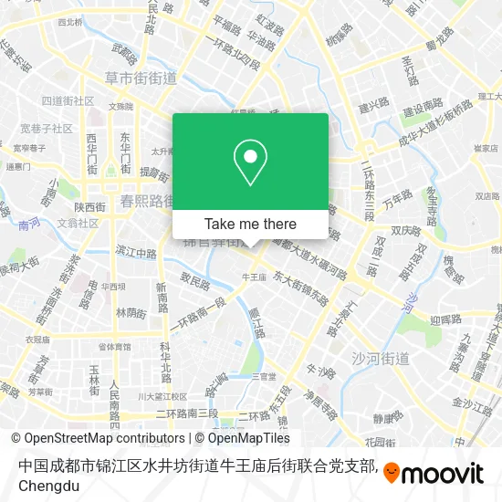中国成都市锦江区水井坊街道牛王庙后街联合党支部 map