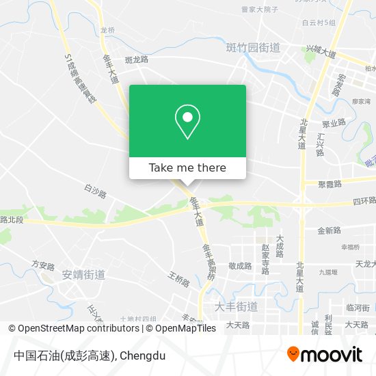 中国石油(成彭高速) map