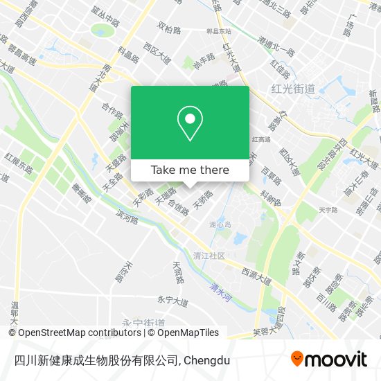 四川新健康成生物股份有限公司 map