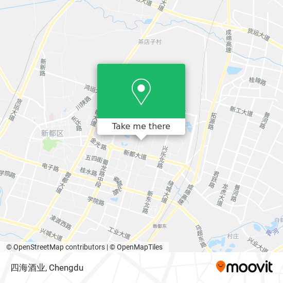 四海酒业 map