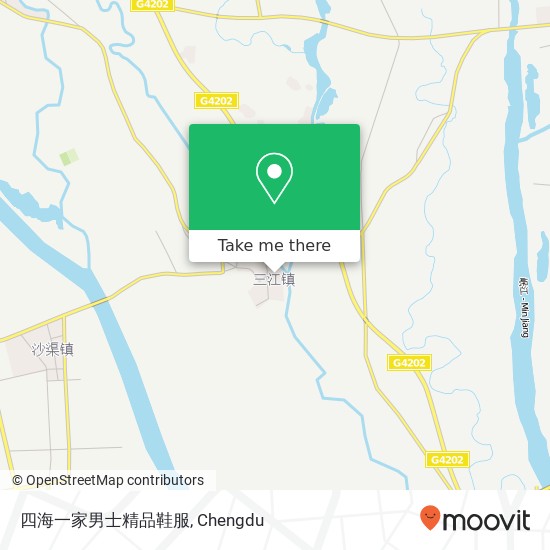 四海一家男士精品鞋服 map