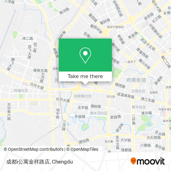 成都i公寓金祥路店 map