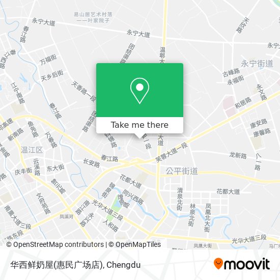 华西鲜奶屋(惠民广场店) map