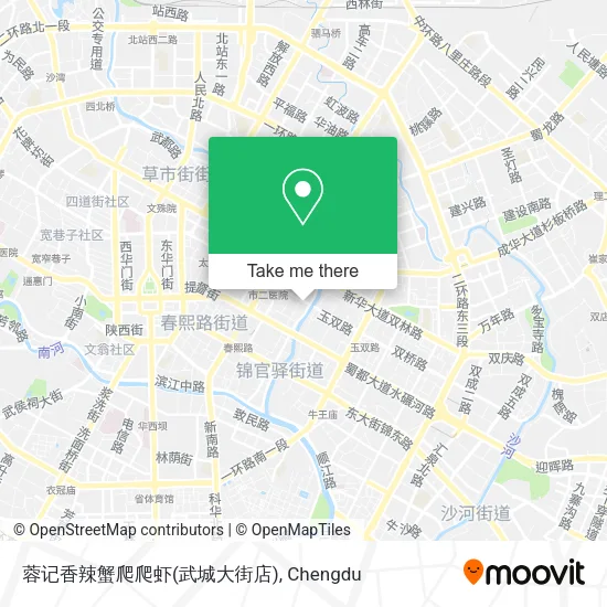 蓉记香辣蟹爬爬虾(武城大街店) map