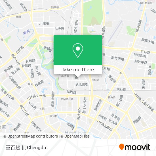 重百超市 map