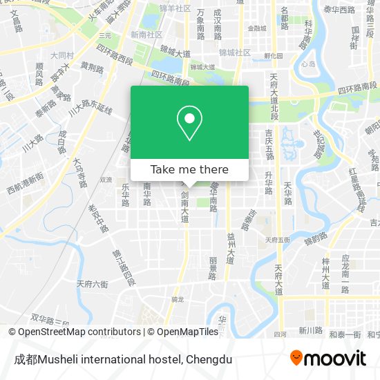 成都Musheli international hostel map