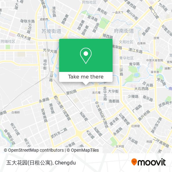 五大花园(日租公寓) map