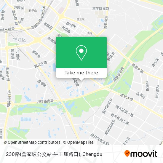230路(曾家坡公交站-牛王庙路口) map