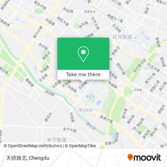 天骄路北 map