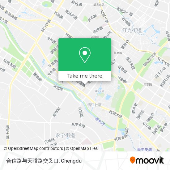 合信路与天骄路交叉口 map