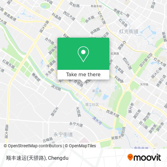 顺丰速运(天骄路) map